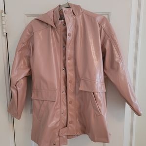 Zara Girl's shiny pink raincoat